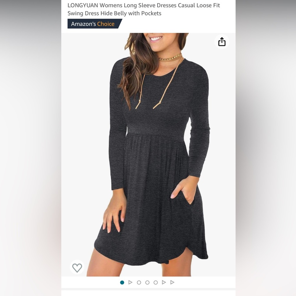 LONGYUAN Womens Long Sleeve Dress
